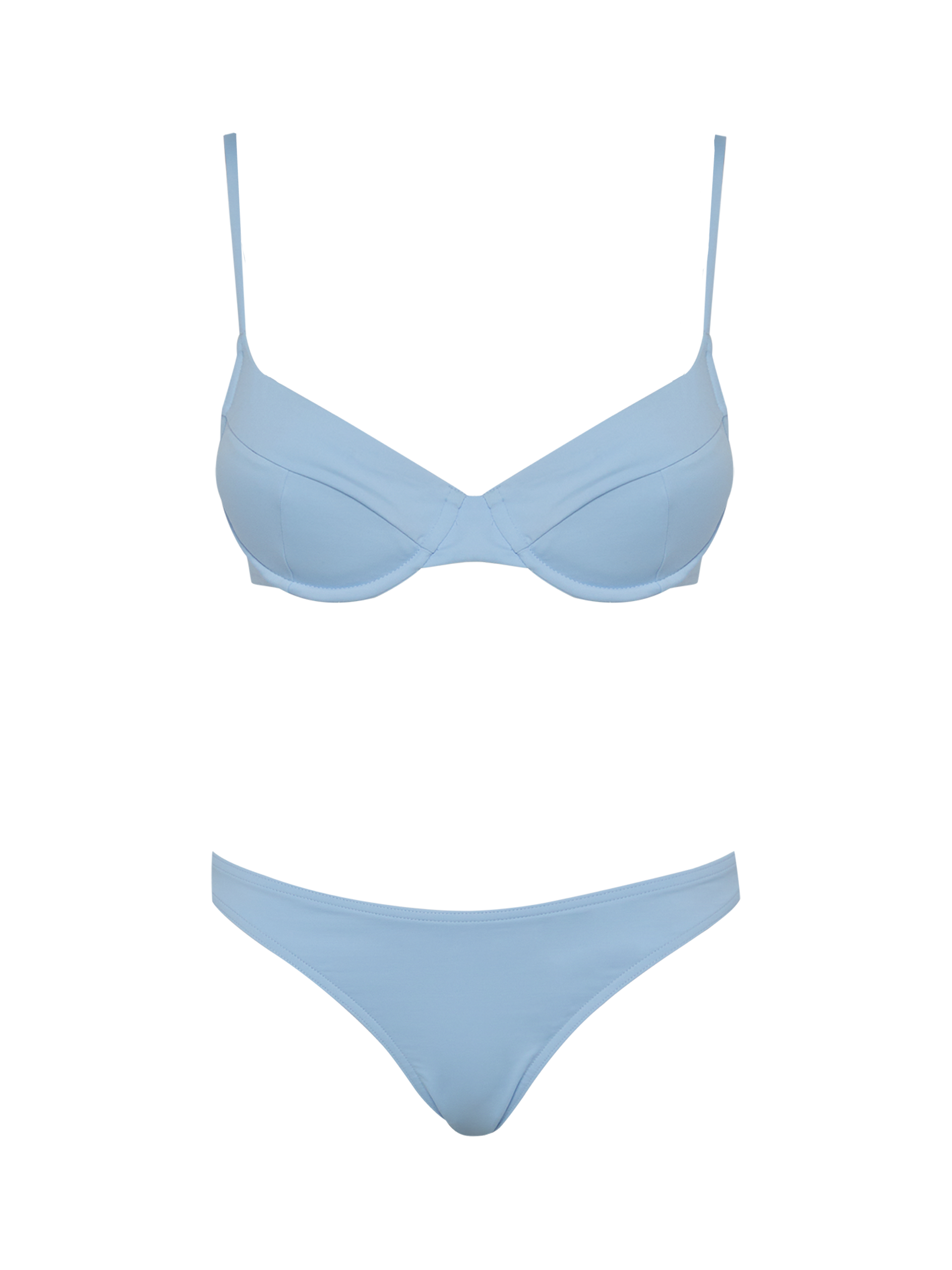 Bea Lido light blue bikini with underwired bralette top and