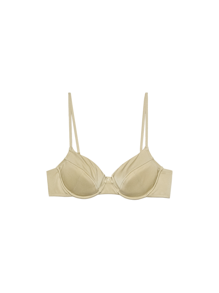 Bea Bügel-Bralette in schimmerndem Gold