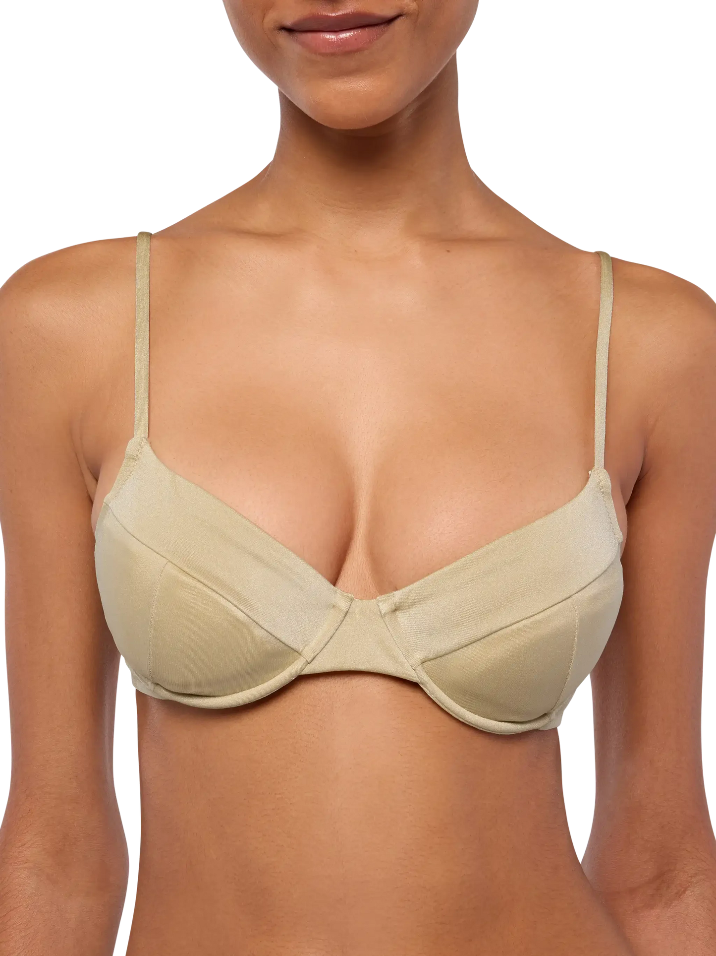 Bea bralette oro shimmer con ferretto