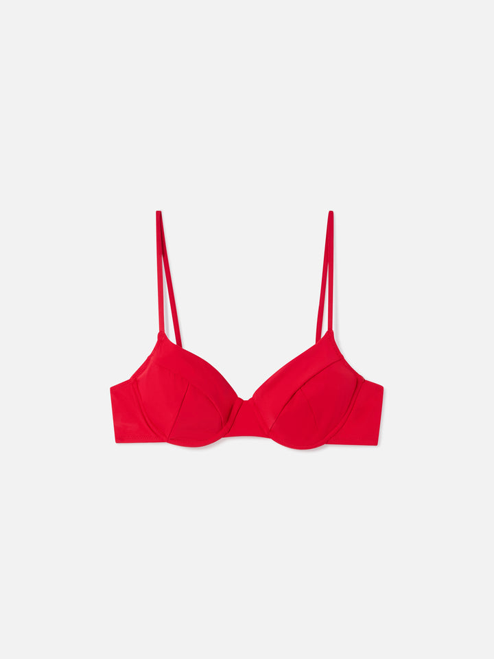 Red Bea bralette underwired bikini