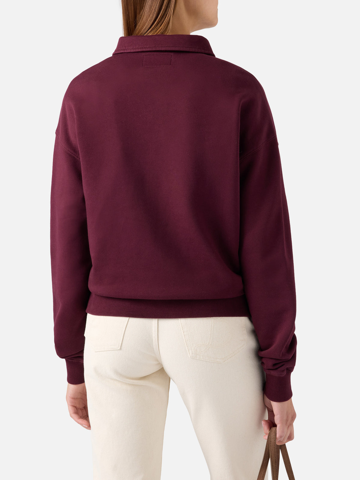 Polo de algodón Bordeaux Berenice con estampado flock Saint Barth 