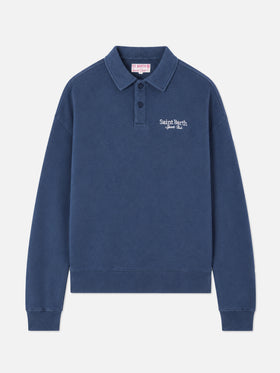 Sudadera Berenice azul con bordado Saint Barth Sport Club 