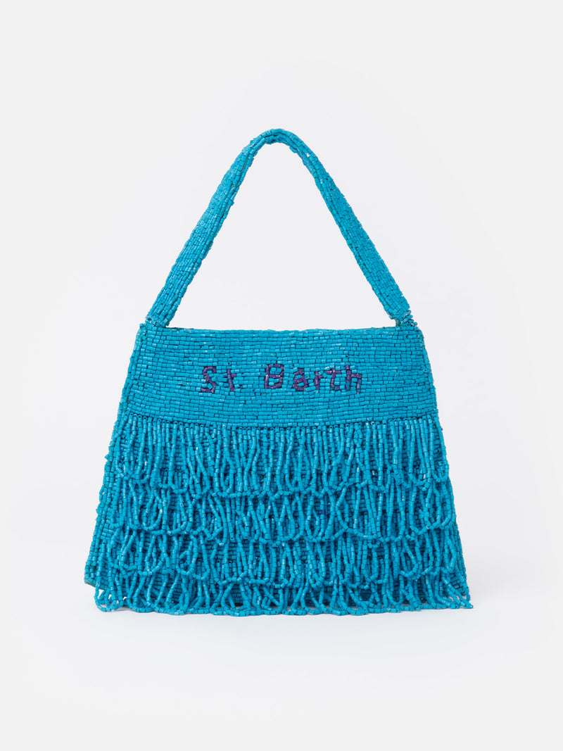 Shiny turquoise Mini Bag Pearl