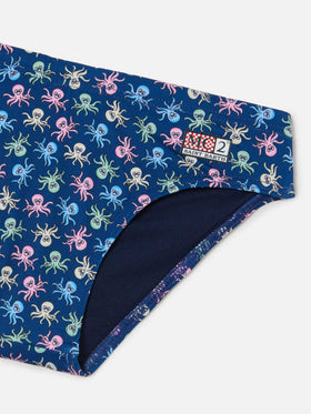 Billy swim briefs with all-over octopus print