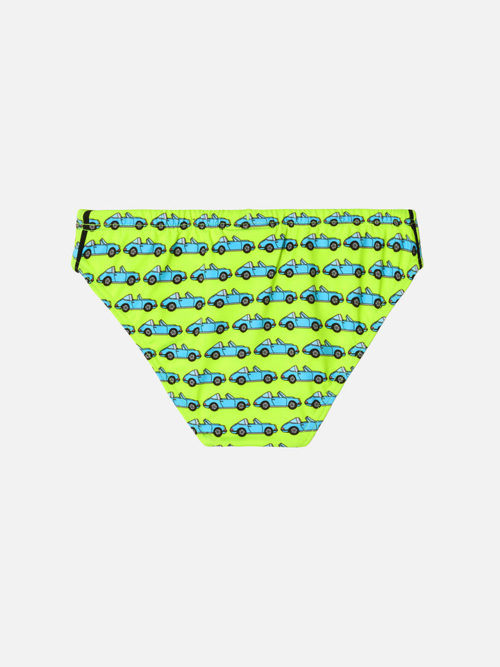 Boy swim briefs Billy with  Porsche car print | PORSCHE SPECIAL EDITION