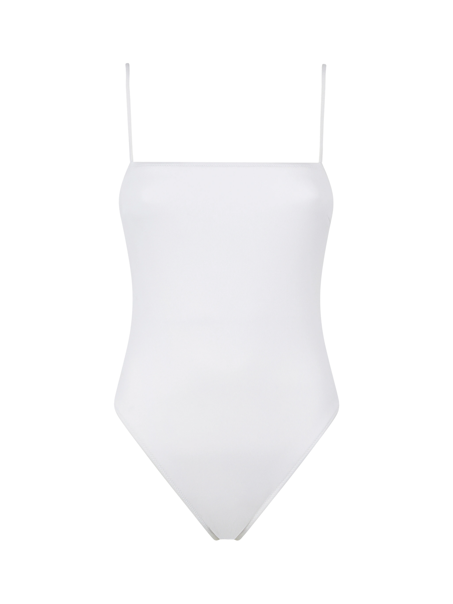 Costume intero da donna a costine bianco