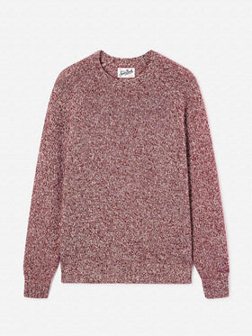 Jersey de cuello redondo Red Blunt de lana con punto mouliné 