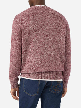 Pull ras-du-cou Red Blunt en laine avec maille mouliné 