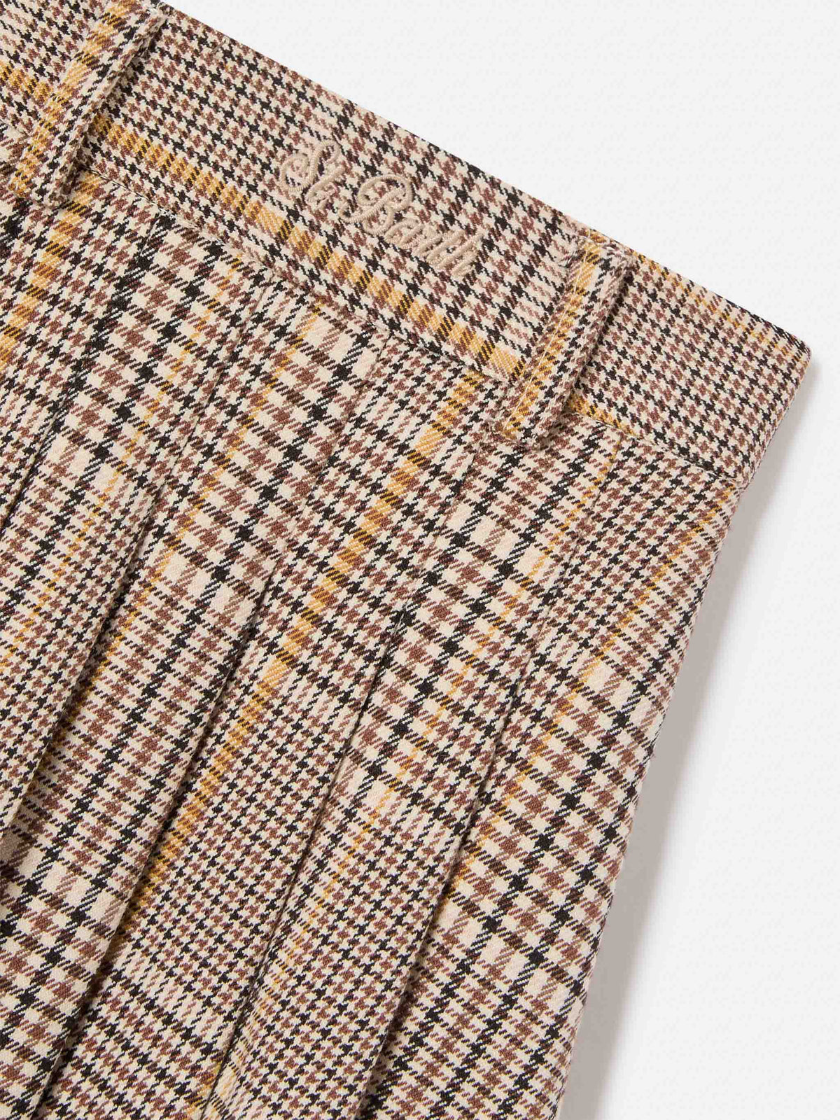 Beiger Blay-Flanellrock mit Tartanmuster 