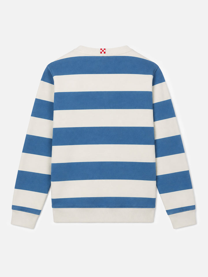 Bluette and off-white striped Bobby sweatshirt
