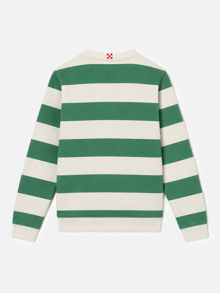 Sweat-shirt rayé garçon Bobby avec broderie St. Barth 
