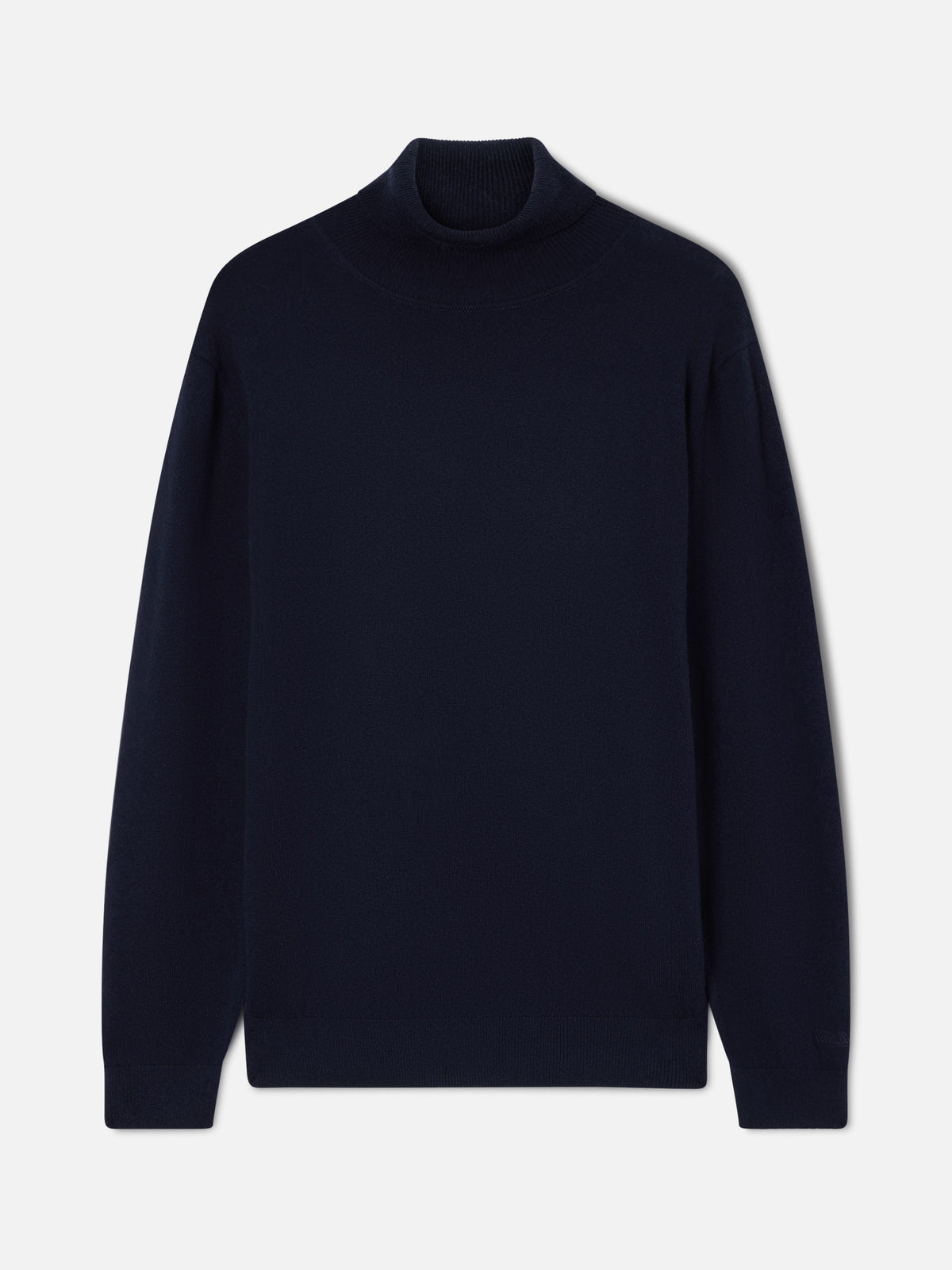 Dolcevita in misto lana merino e cashmere Bond blu navy