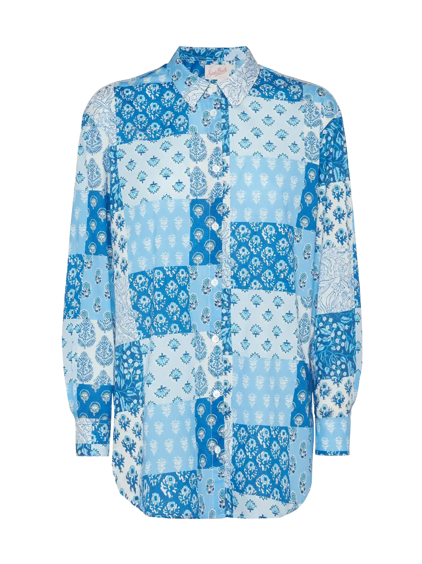 Baumwollhemd Brigitte mit Blumenprint