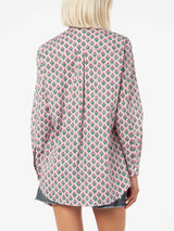 Woman cotton shirt Brigitte with flower print