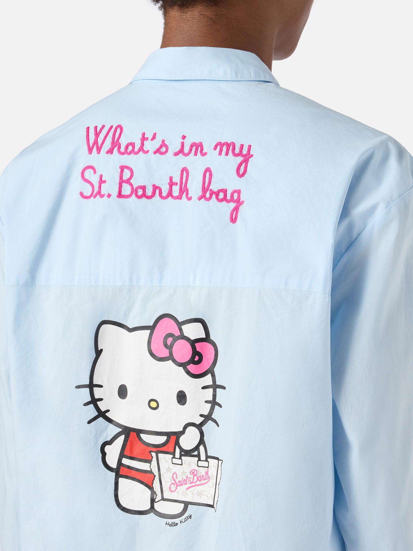 Light blue Brigitte shirt with Hello Kitty print | Special Edition