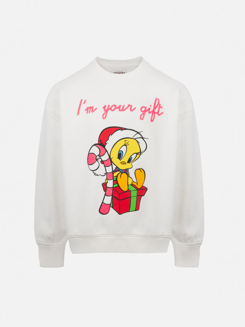 Girl crewneck sweatshirt Briony with Tweety print | WARNER BROS SPECIAL EDITION