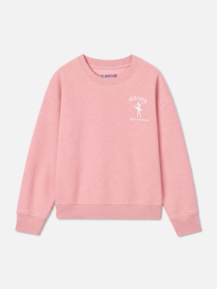 Sweatshirt ras du cou fille Briony avec imprimé St. Barth ballet academy 