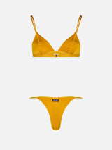 Bikini a triangolo giallo ocra da donna Brooke Jodene