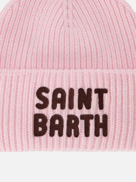 Bonnet rose Berry avec patch logo 