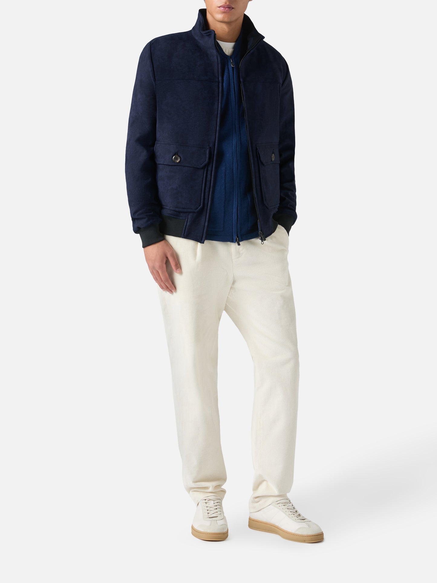 Marineblaue Thermojacke Byron