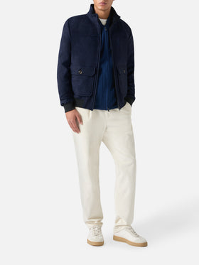 Marineblaue Thermojacke Byron
