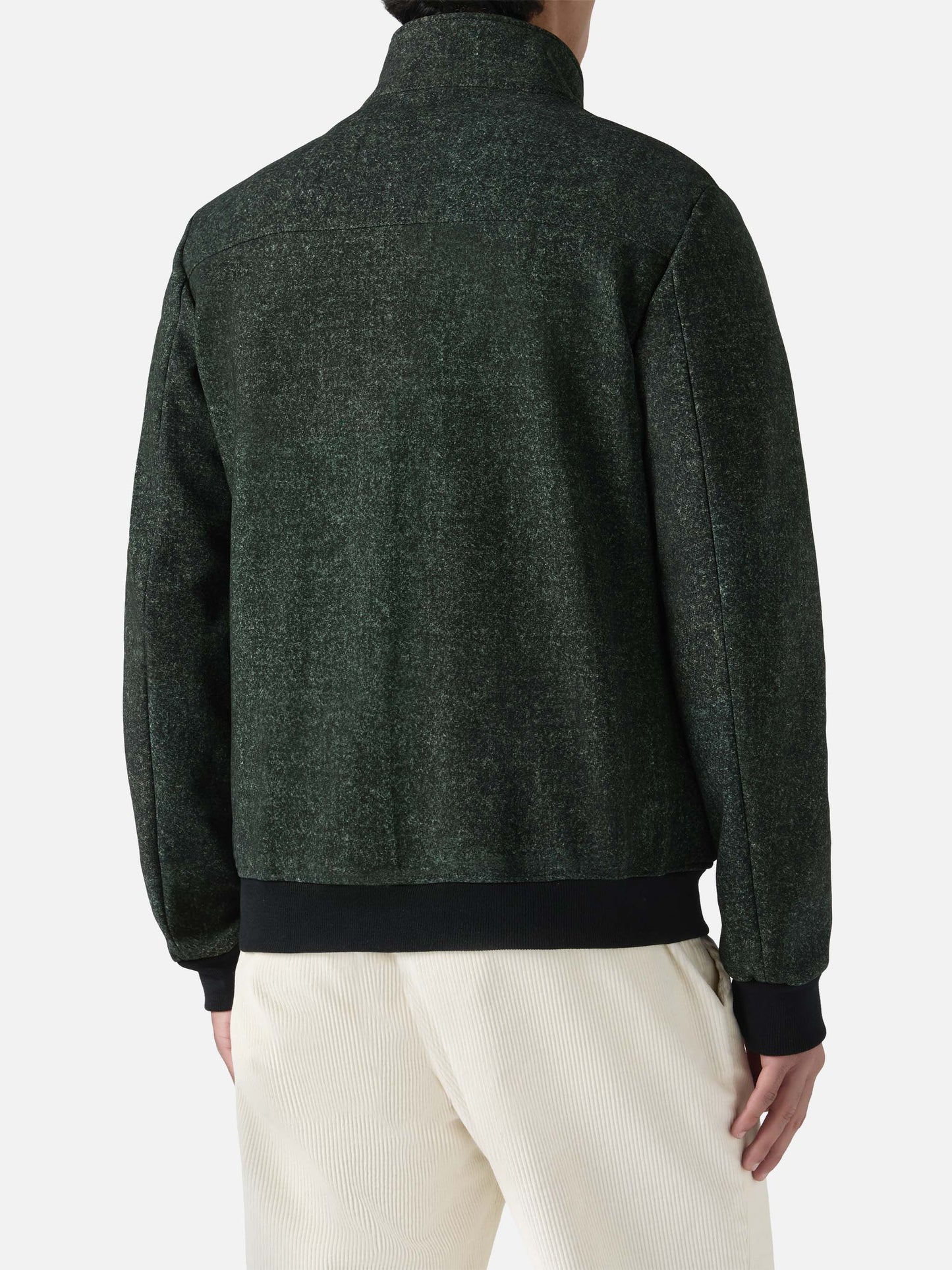 Giacca termica Byron con stampa effetto lana grigio melange