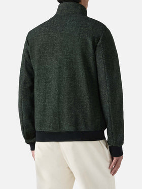 Giacca termica Byron con stampa effetto lana grigio melange