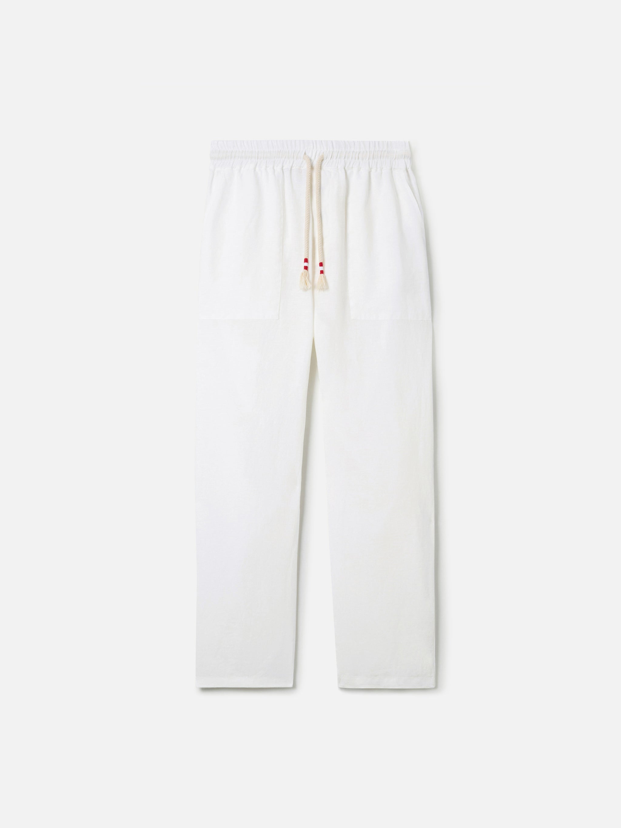 White linen pants Calais with drawstring – MC2 Saint Barth
