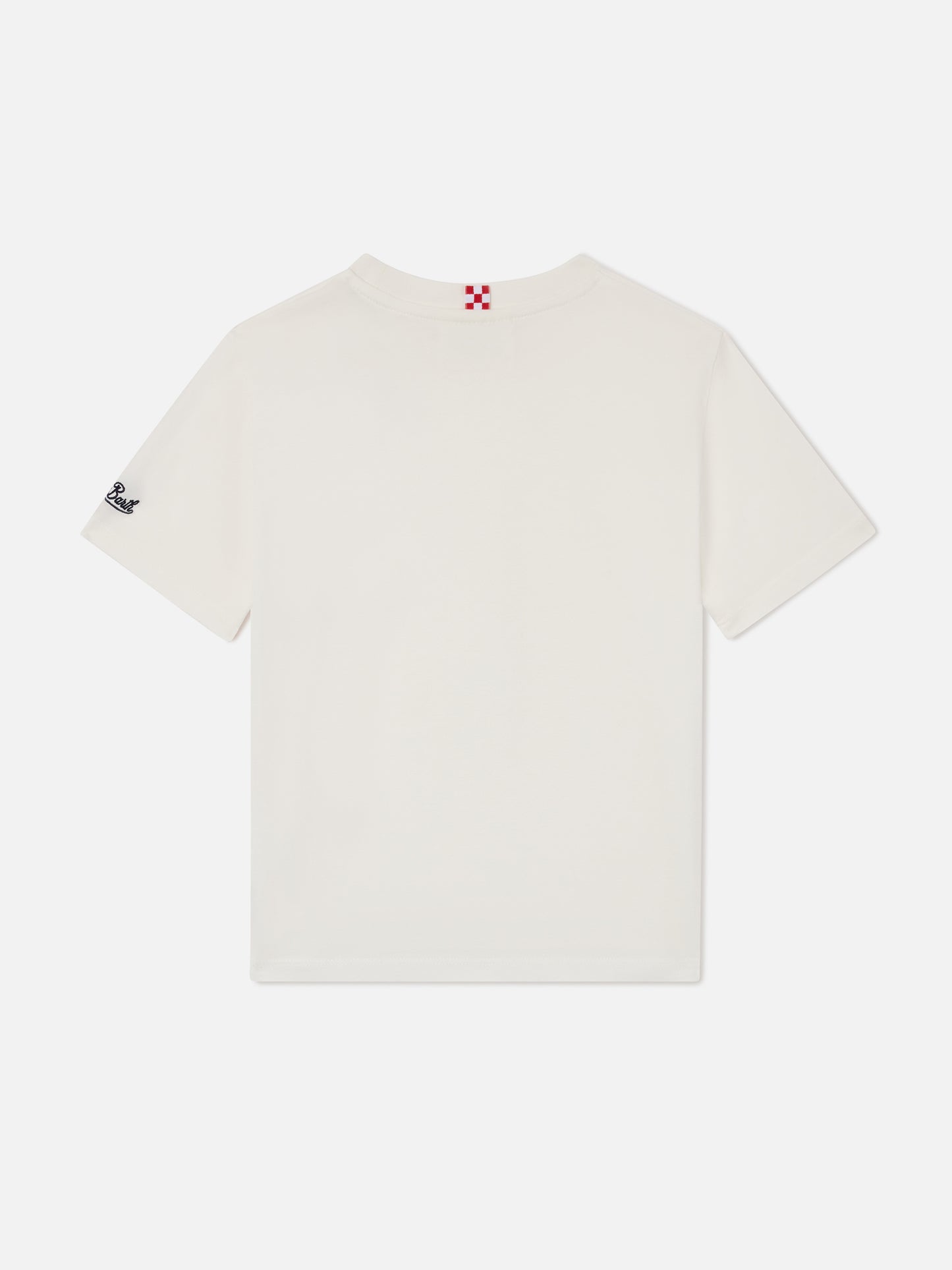 Cameron T-Shirt in Weiß mit SB-Monogrammstickerei 