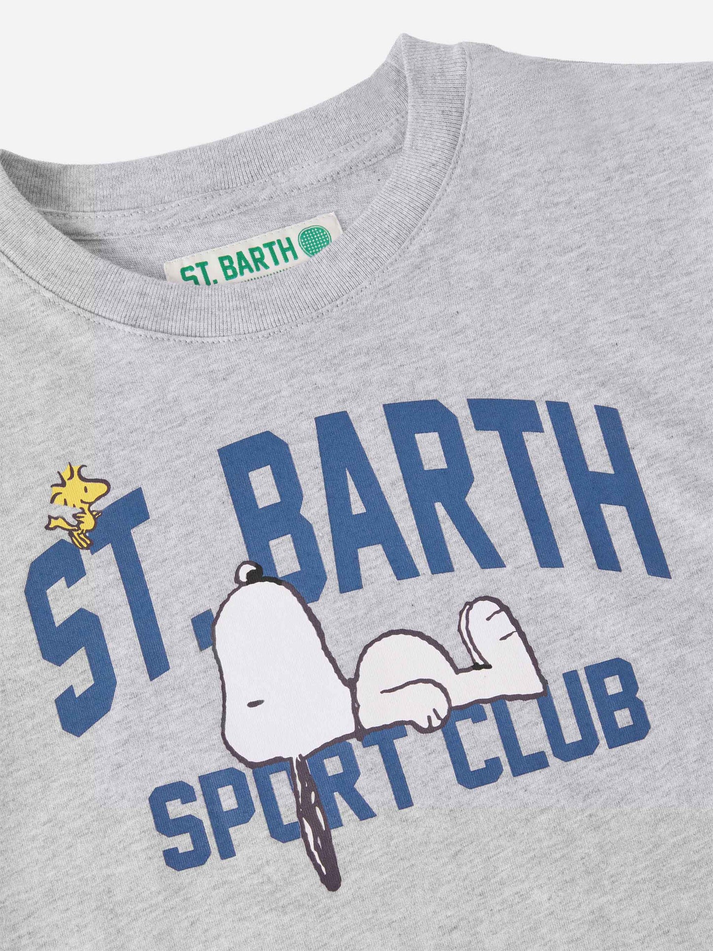 T-shirt Cameron in cotone grigio con stampa Snoopy St. Barth Sport Club | PEANUTS SPECIAL EDITION