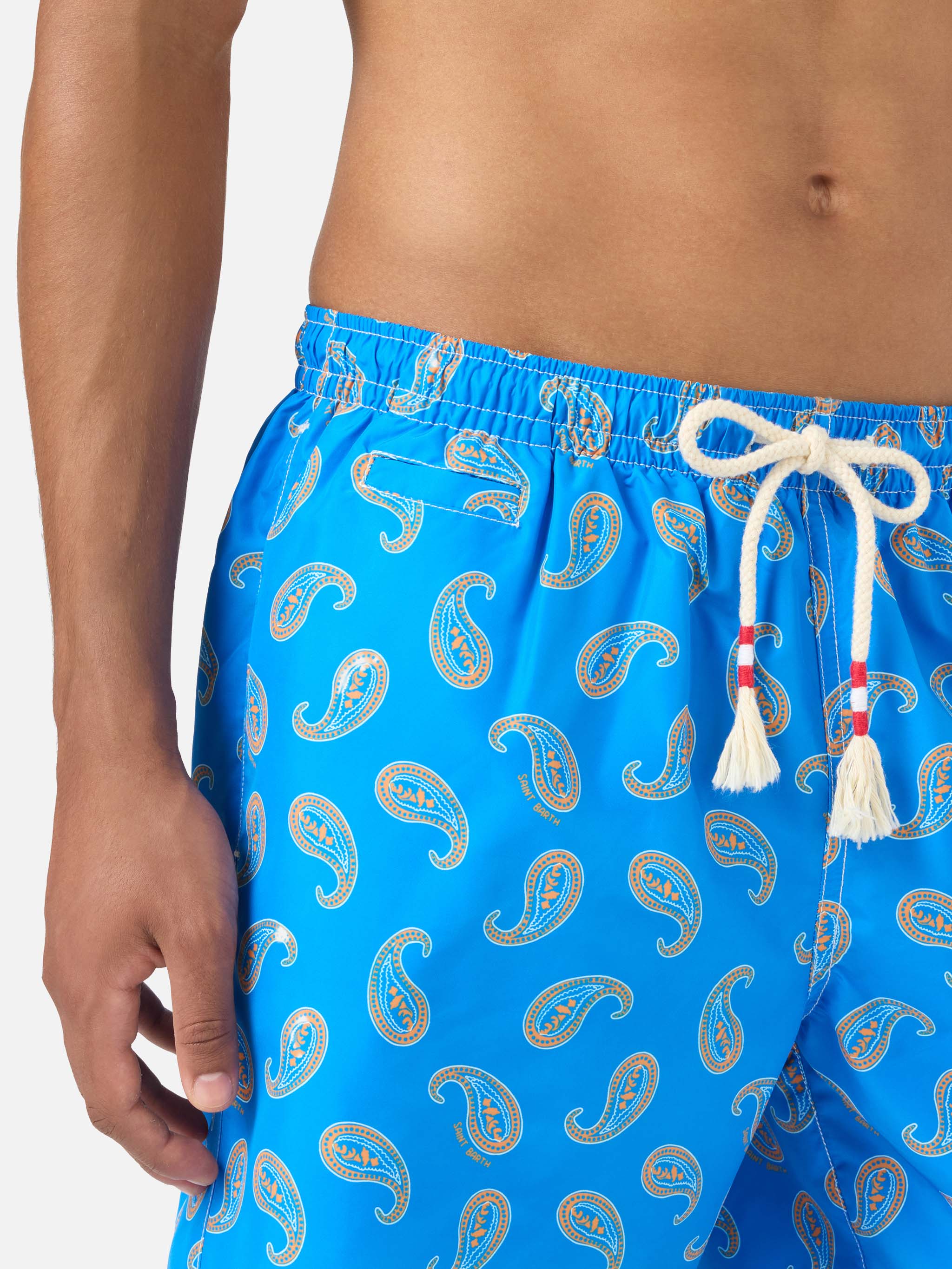 Bluette paisley Caprese swim shorts – MC2 Saint Barth
