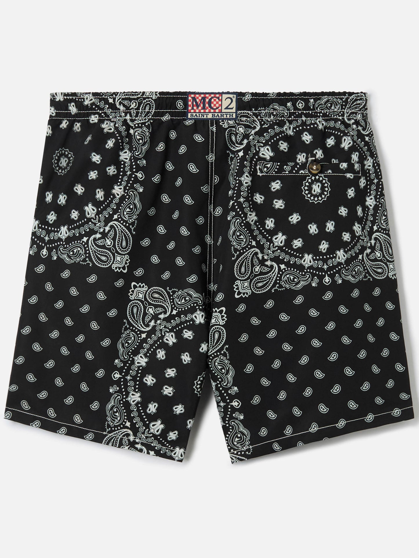 Caprese swim shorts with black bandana print