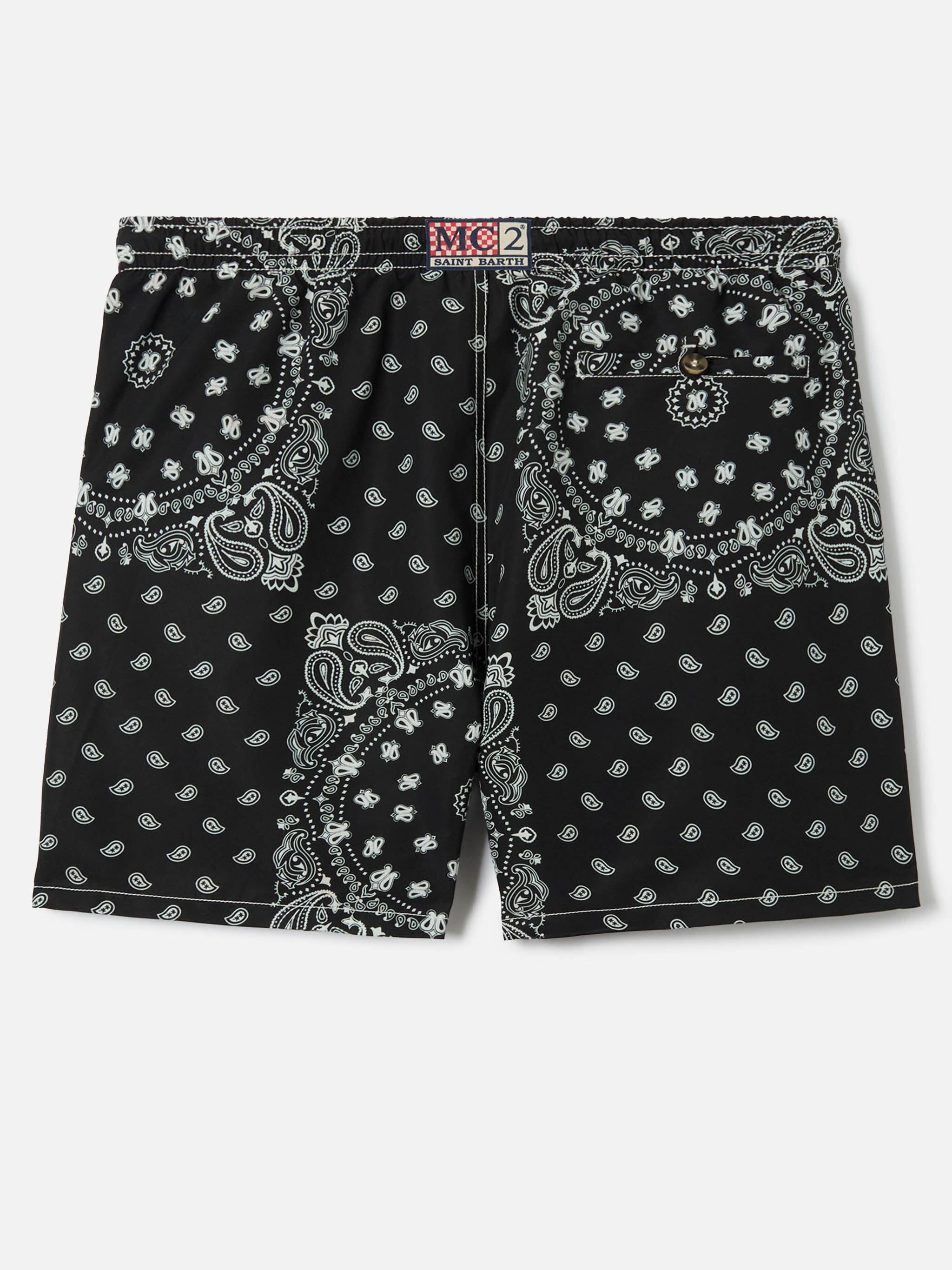 Caprese swim shorts with black bandana print – MC2 Saint Barth