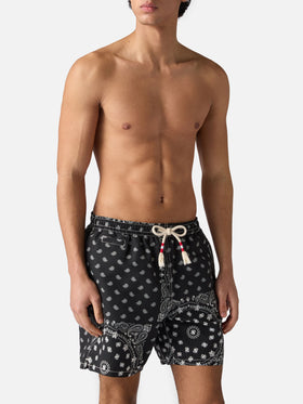 Caprese swim shorts with black bandana print