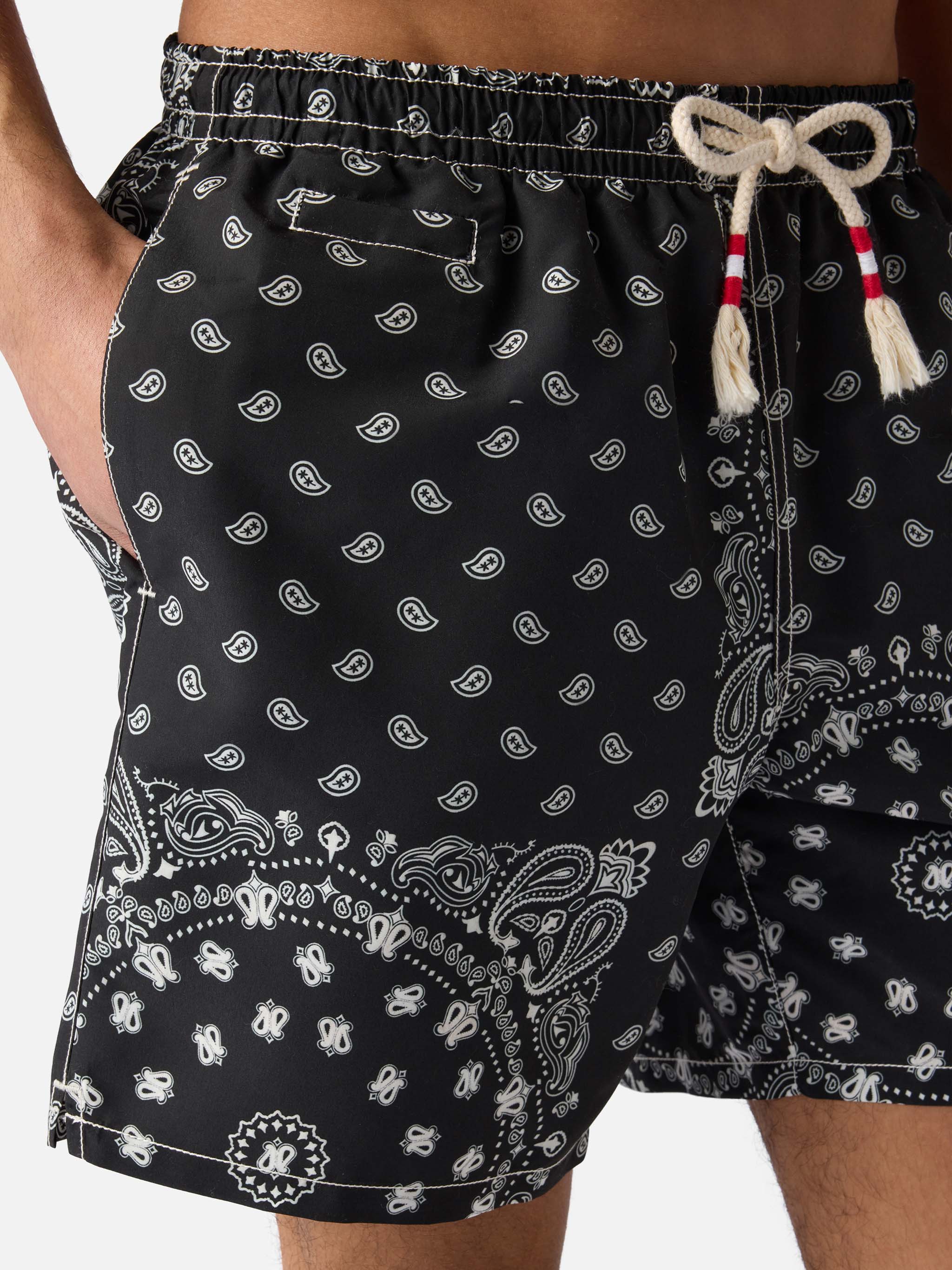 Caprese swim shorts with black bandana print – MC2 Saint Barth