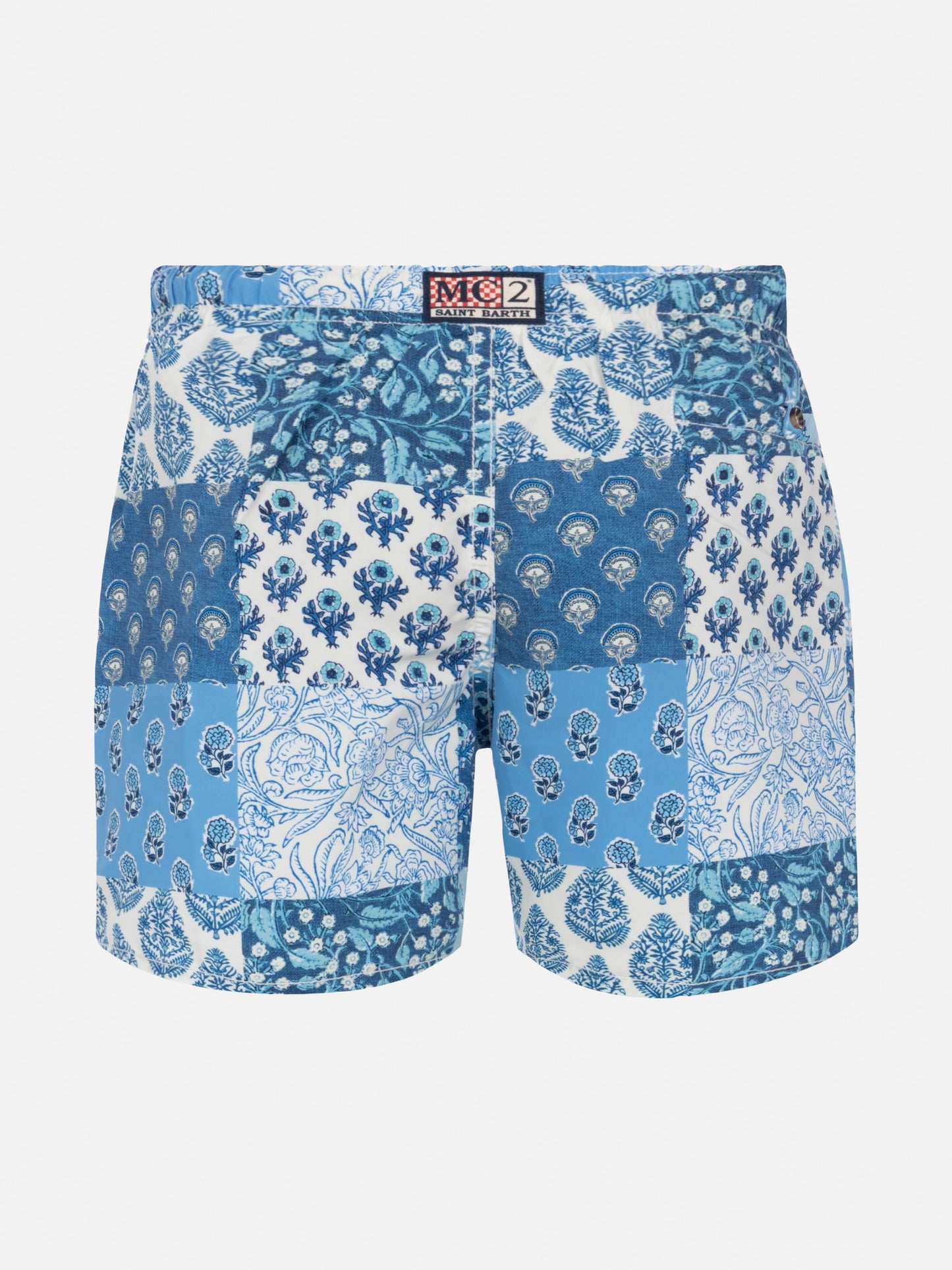 Mid-length swim-shorts Caprese Jr with floral print