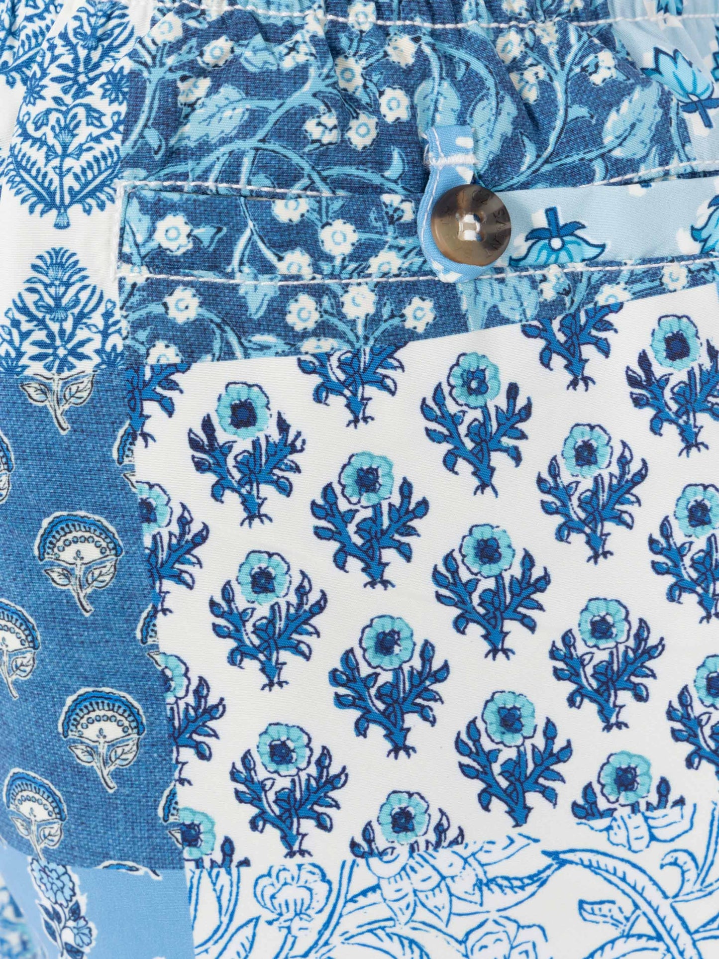 Mid-length swim-shorts Caprese Jr with floral print