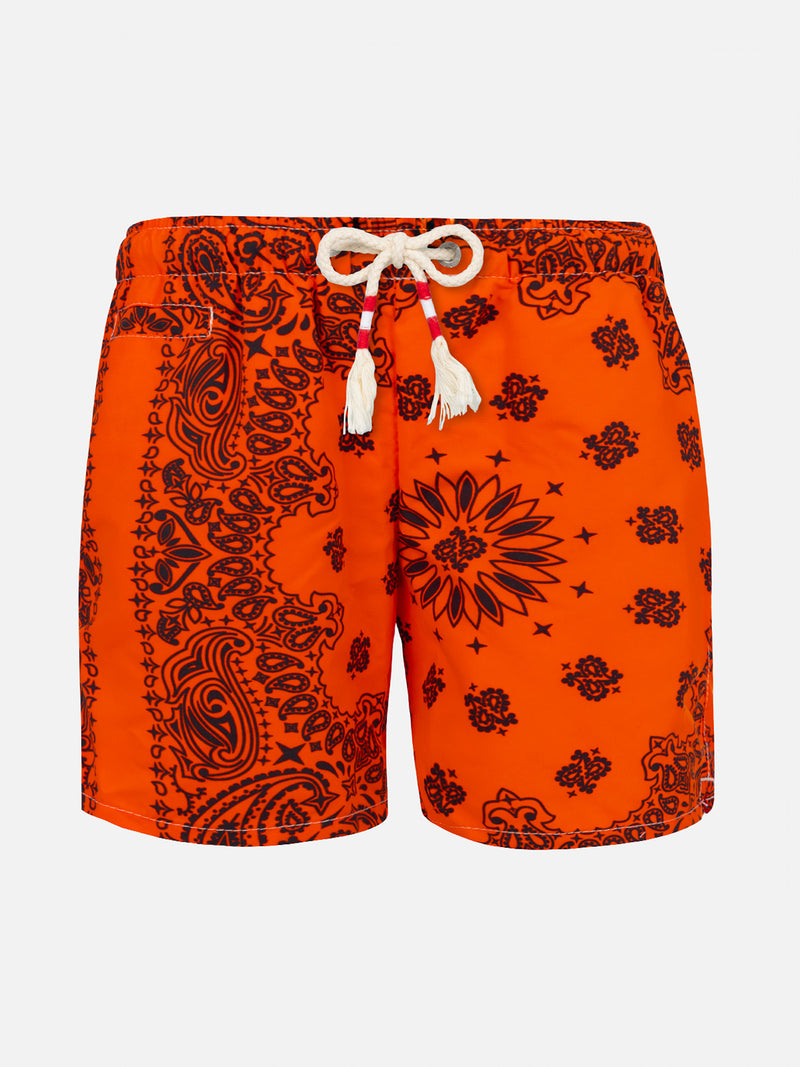 Orange Badeshorts für Jungen