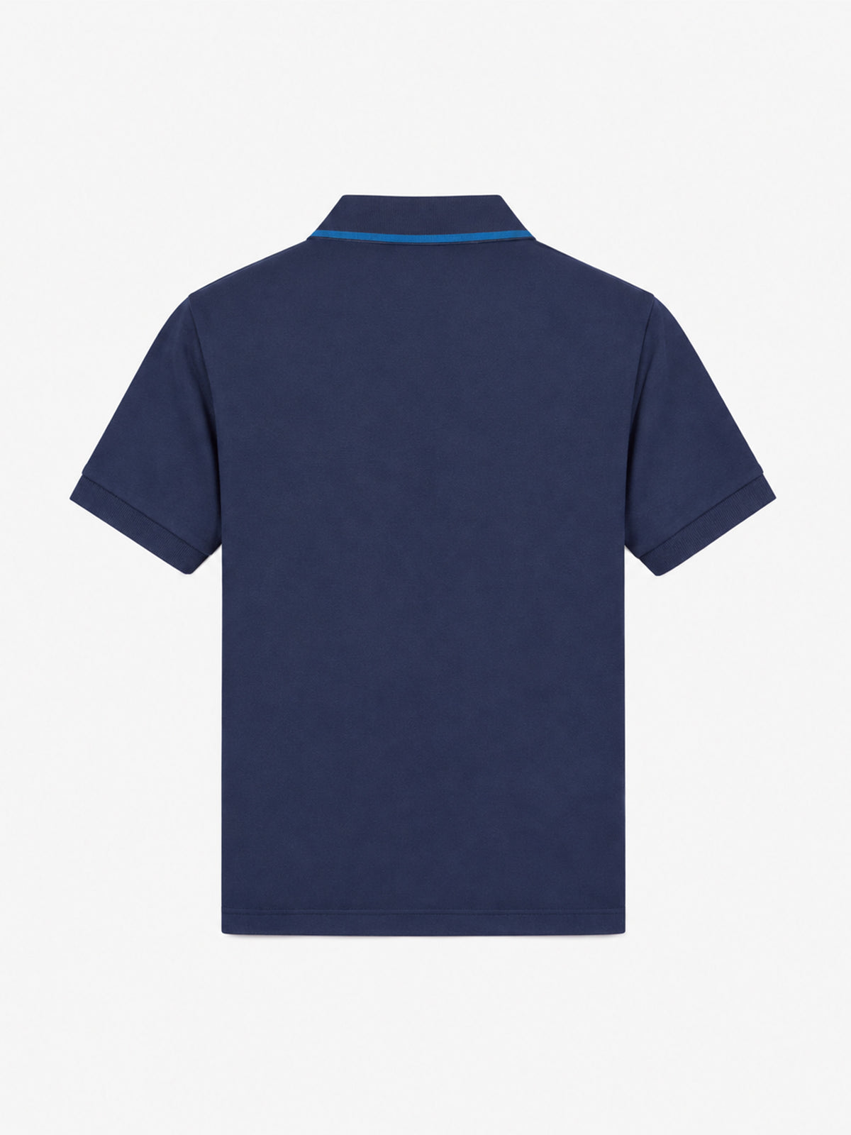 Blue Cardiff Jr polo shirt in cotton piquet with embroidery