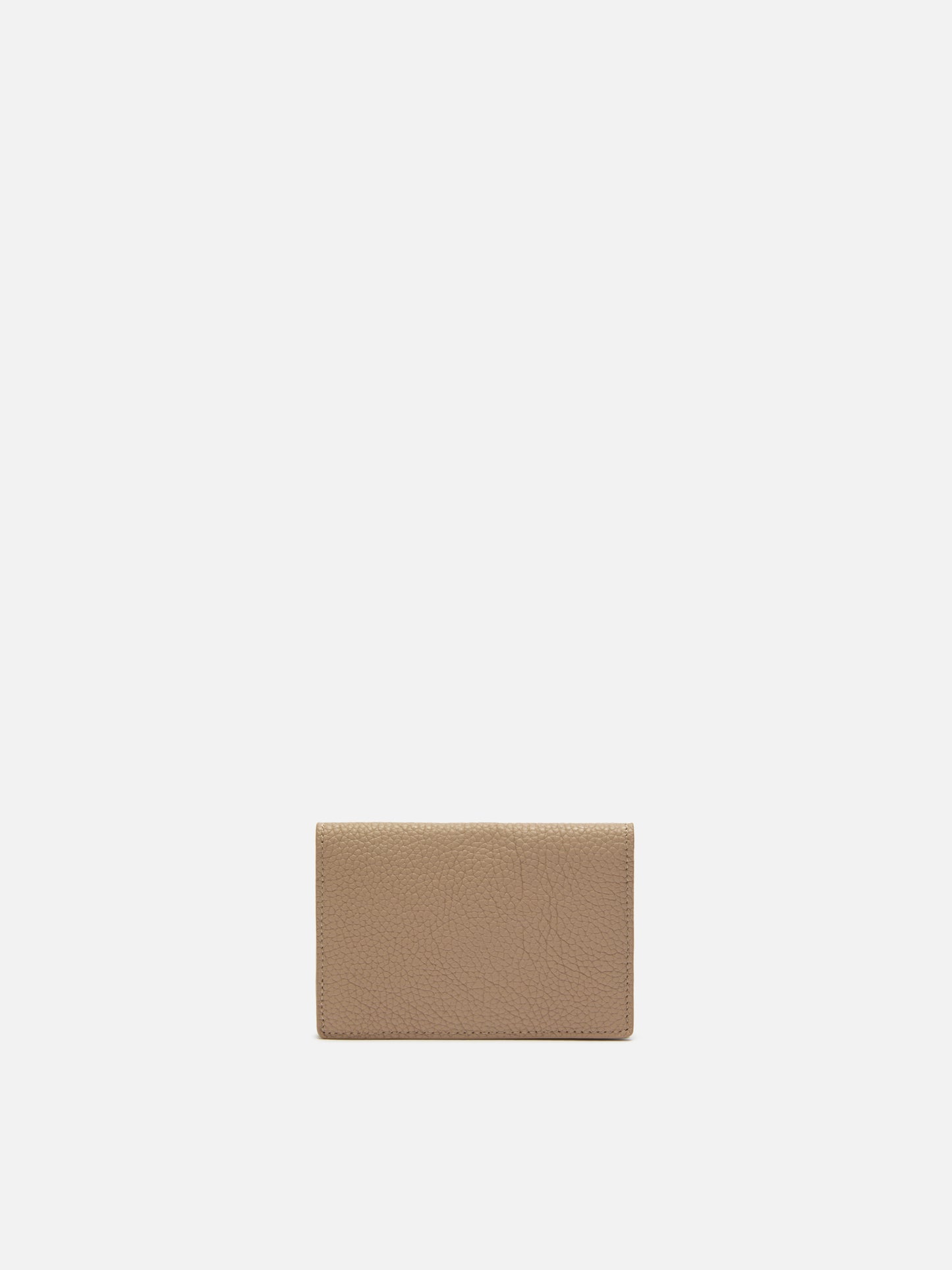 Card Holder in hammered hazelnut leather