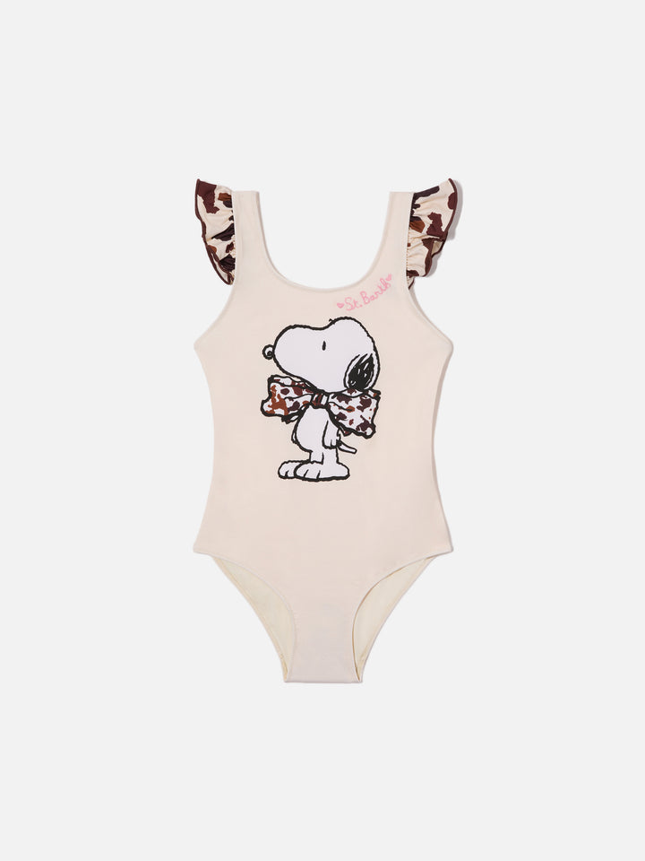 Carol one-piece swimsuit with Snoopy print | Special Edition