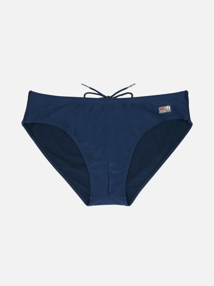 Cayo solid navy blueswim briefs