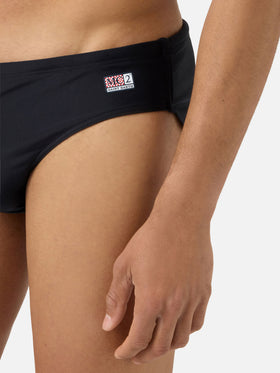 Cayo solid black swim briefs