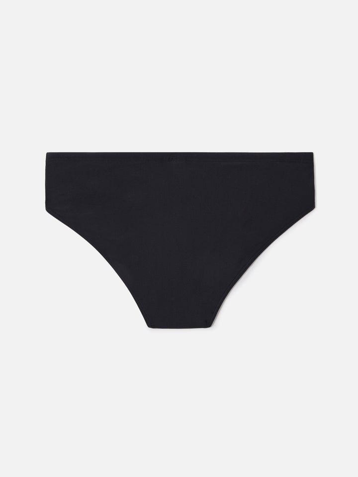 Cayo solid black swim briefs