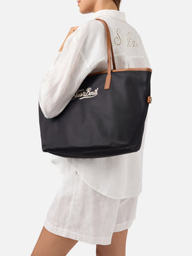Black City nylon regular bag