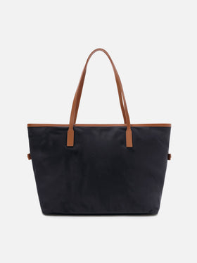 Borsa City nera regular in nylon