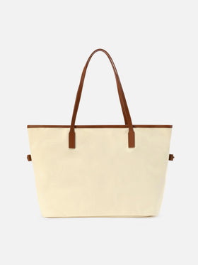 Weiße City-Tasche aus Nylon in regulärer Größe 