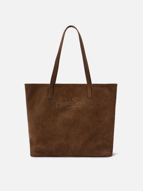 Borsa City regular in camoscio marrone