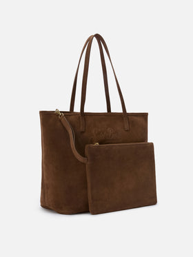 Borsa City regular in camoscio marrone