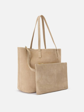 Beige suede City regular bag